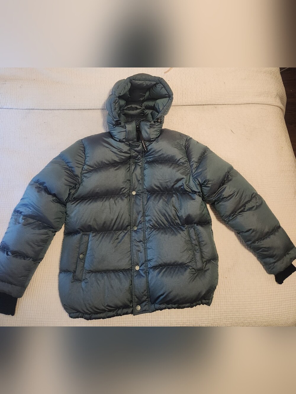TNA women’s Green Puffer Jacket with Hood